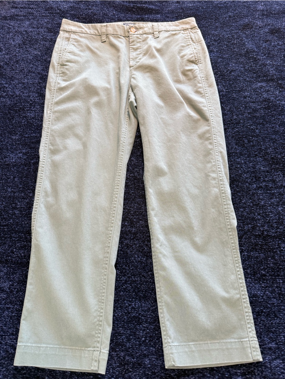 J.Crew High Rise Girlfriend Chino Pants 8P Sage Green Slim Stretch Ankle